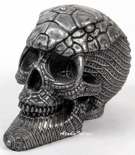 COBRA SKULL-METALLIC COLOR-HANDPAINTED (6505)