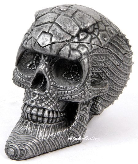 COBRA SKUL ASHTRAYL-METALLIC COLOR-HANDPAINTED (6507)