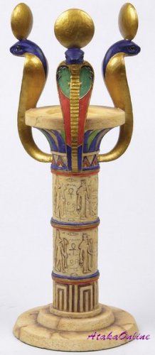 EGYPTIAN COBRA-SNAKE CANDLEHOLDER -CANDLE HOLEDER (6636)