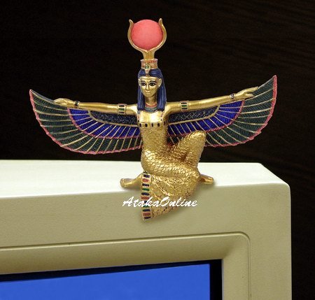 EGYPT-EGYPTIAN ISIS PC MONITOR-LCD-TOPPER-FIGURINE (6474)