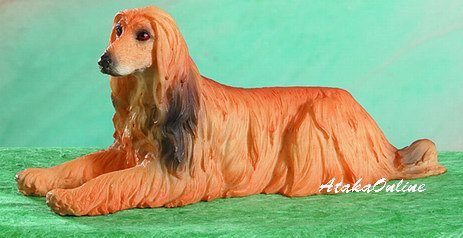 AFGHAN HOUND DOG FIGURINE (4945s)