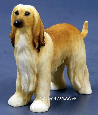 AFGHAN HOUND DOG FIGURINE-BALUCHI HOUND-SAGE BALUCHI-TAZI (6565)