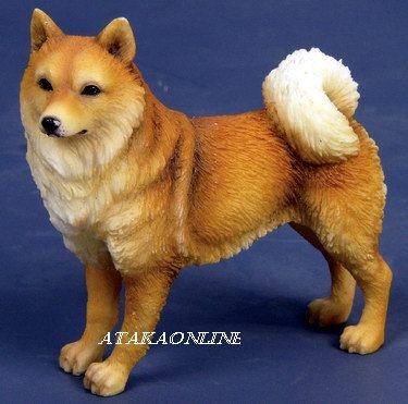 FINNISH SPITZ DOG FIGURINE-Suomenpystykorva-Finsk Spets (6567)