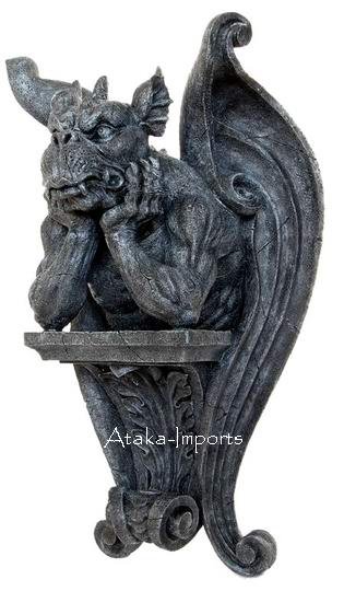 GARGOYLE WALL PLAQUE -GOTHIC (6309)