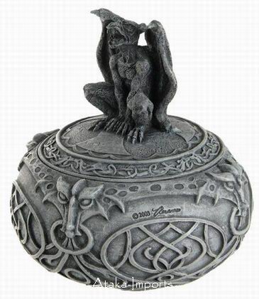 GARGOYLE TRINKET-JEWELERY BOX -GOTHIC (6312)