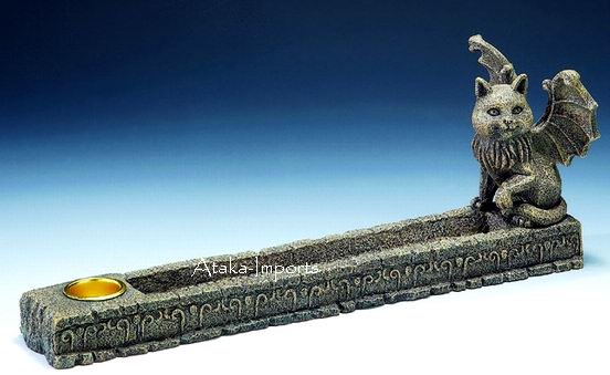 GOTHIC-GARGOYLE INCENSE HOLDER-CANDLEHOLDER (3008)