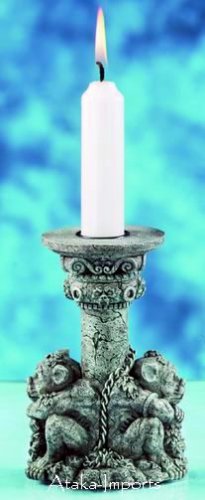 GOTHIC-GARGOYLE CANDLEHOLDER-CANDLE HOLDER (5869)