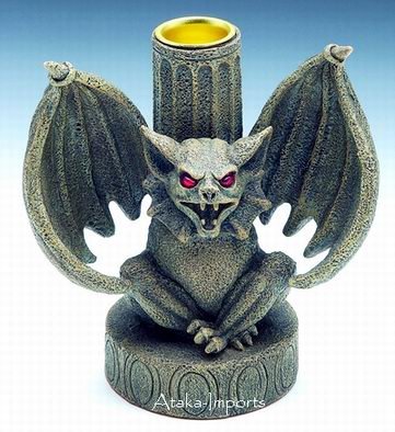 GOTHIC- GARGOYLE CANDLEHOLDER (3012)