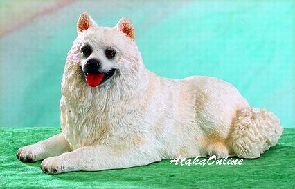 SAMOYED DOG FIGURINE (4951s)