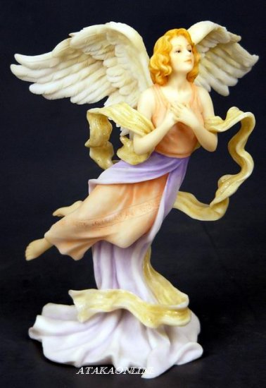 HANDPAINTED ANGEL IN MY HEART FIGURINE - STATUE (6438)