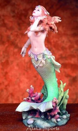 MERMAID FIGURINE-SWIMMING-BEAUTIFUL (5728s)