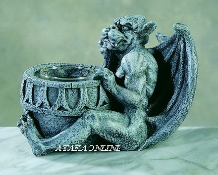 GARGOYLE CANDLEHOLDER-GOTHIC (5259)