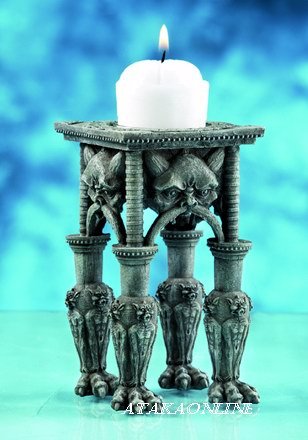 GARGOYLE CANDLEHOLDER-GOTHIC (5866)