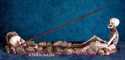 SKELETON INCENSE BURNER (5716)