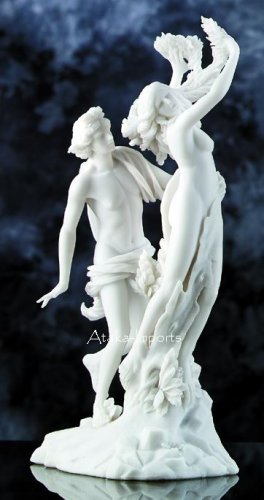 APOLLO & DAPHNE STATUE-GREEK-ROMAN ART SCULPTURE (6042)