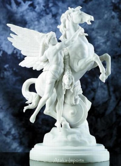 PERSEUS & PEGASUS-GREEK-ROMAN STATUE-MUSEUM COLLECTION (6006)