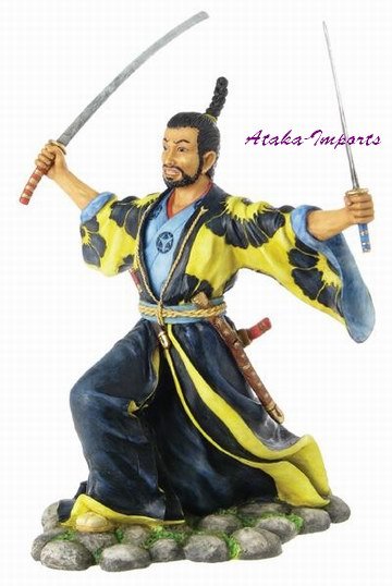 JAPANESE SAMURAI BUJUTSU STATUE-WARRIOR (6257)
