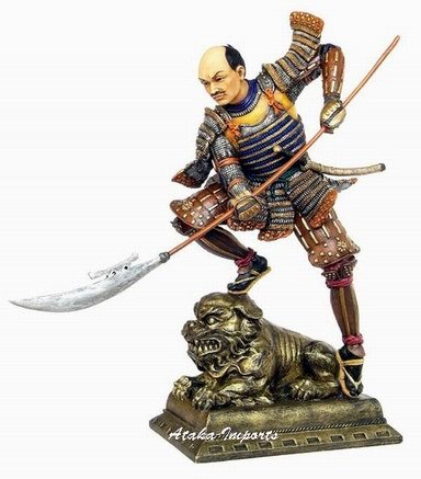 JAPANESE ARMOR WARRIOR SAMURAI NAGATAJUTSU STATUE-SALE (6258)
