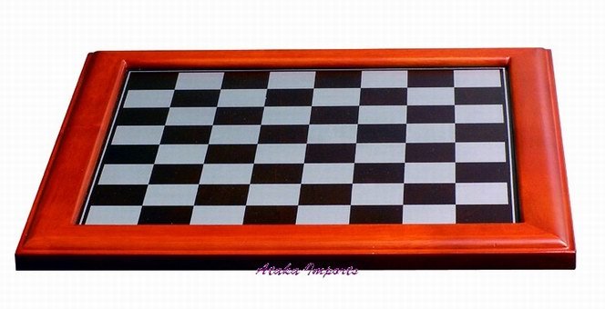 15" X 15" WOOD CHESS BOARD-FOR 3"CHESS SETS (4959)