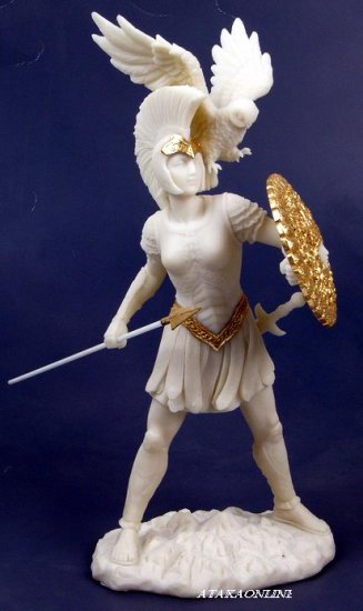 ATHENA-MINERVA-GREEK MYTHOLOGY-ROMAN-SCULPTURE-ARTWORK-MUSEUM COLLECTION (6446)
