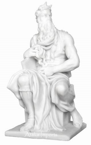 MOSES STATUE-CHRISTIANITY-MICHELANGELO'S ART (6296)