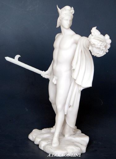PERSEUS WITH THE HEAD OF MEDUSA-GREEK METHOLOGY-ROMAN-SCULPTURE-ARTWORK-MUSEUM COLLECTION (6455)