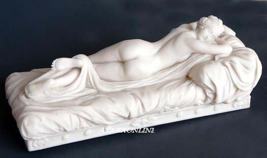 SLEEPING HERMAPHRODITE-GREEK-ROMAN-SCULPTURE-ARTWORK (6458)