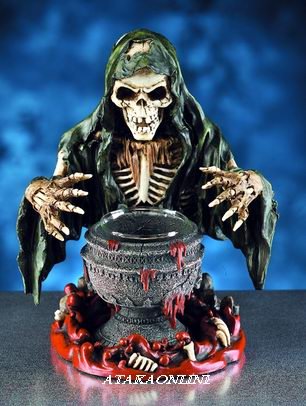 SKULL WIZARDRY CANDLEHOLDER-BUY NOW (5986)