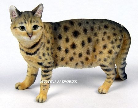 BENGAL CAT FIGURINE (6543s)