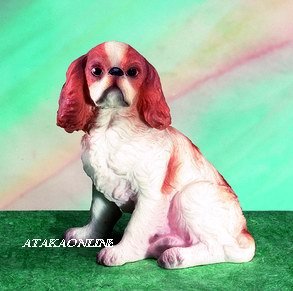 KING CHARLES SPAINEL DOG FIGURINE-CAVALIER KING CHARLES SPANIEL (5154)