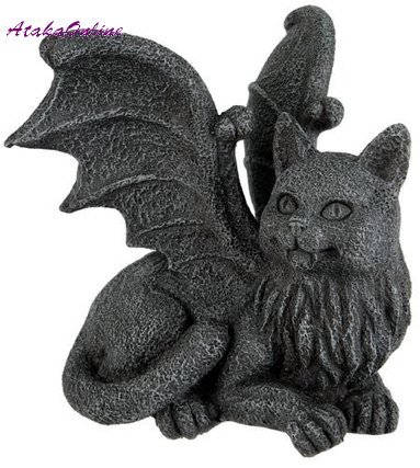 CAT GARGOYLE PC TOPPER-GOTHIC (6323)