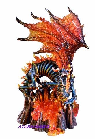 DRAGON GUARDIAN OF THE FIERY GATES-FIGURINE-STATUE (6210)