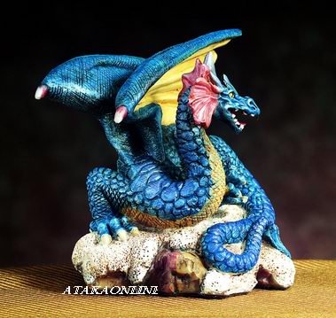 SMALL DRAGON (PURPLE)-FIGURINE-STATUE (4751)