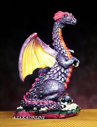 SMALL DRAGON (PURPLE)-FIGURINE-STATUE (4788)