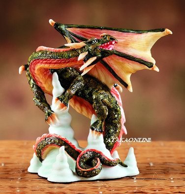 DRAGON ON ICE-FIGURINE-STATUE (5983)