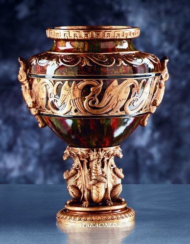 TRI-DRAGON VASE-HOME AND GARDEN DECOR (6054)