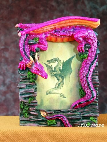 DRAGON PICTURE FRAME - 3" X 5" - (4924)