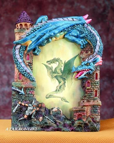 DRAGON PICTURE FRAME - 3" X 5" - (4935)