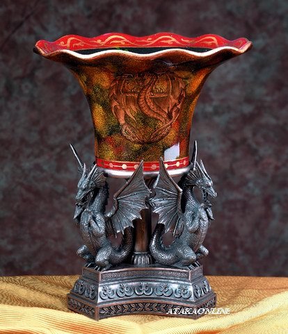 DRAGON VASE-FRUIT BOWL (5796)