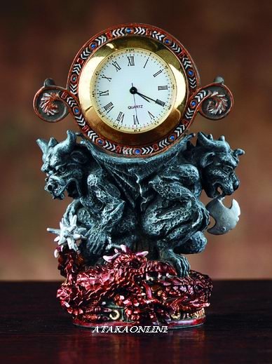MINI DRAGON GARGOYLE CLOCK (4050)