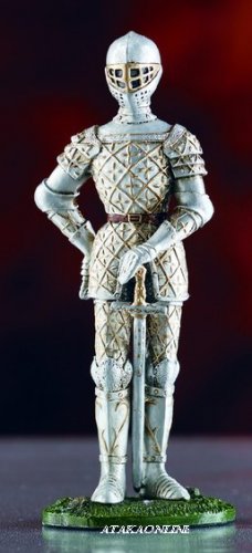 WARRIOR SUIT OF ARMOR-PEWTER-FIGURINE (6027)