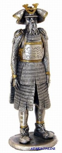 JAPANESE WARRIOR-PEWTER-FIGURINE (6272)