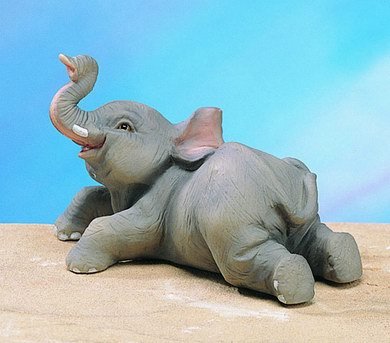 SMALL ELEPHANT-FIGURINE-DISPLAY-FUN (4834)