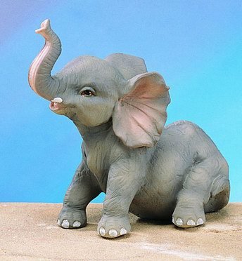 SMALL ELEPHANT-FIGURINE-DISPLAY-FUN (4836)
