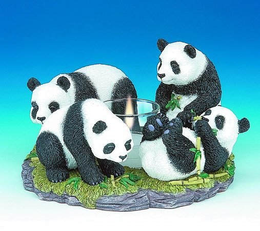PANDA CANDLEHOLDER-FIGURINES-DISPLAY-FUN (3041)