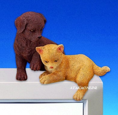 DOG & CAT-FIGURINES-PC TOPPER-FUN (3058)