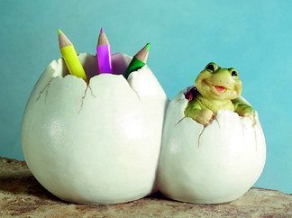 TURTLE UTILITY HOLDER-FIGURINE-DISPLAY-FUN (5343)