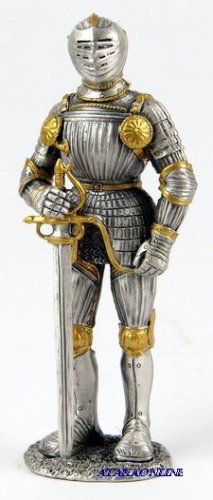 MEDIEVAL WARRIOR-PEWTER-FIGURINE (6601)