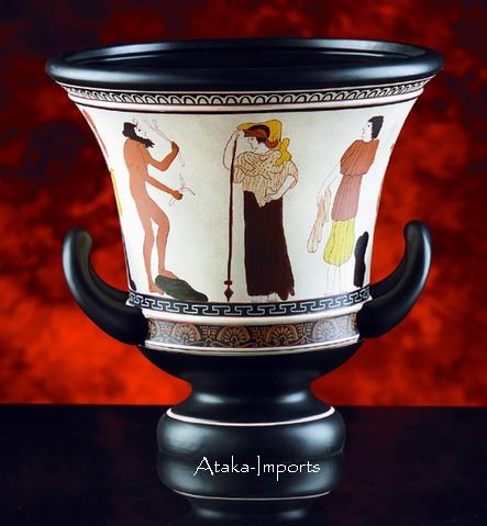GREEK ANTIQUE VASE-CALYX KRATER-ODYSSEUS CRATER (6049m)