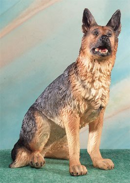 7" GERMAN SHEPHERD DOG FIGURINE-STATUE (5065s)
